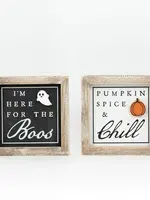 ADAMS & CO BOOS/ CHILLS REVERSIBLE SIGN