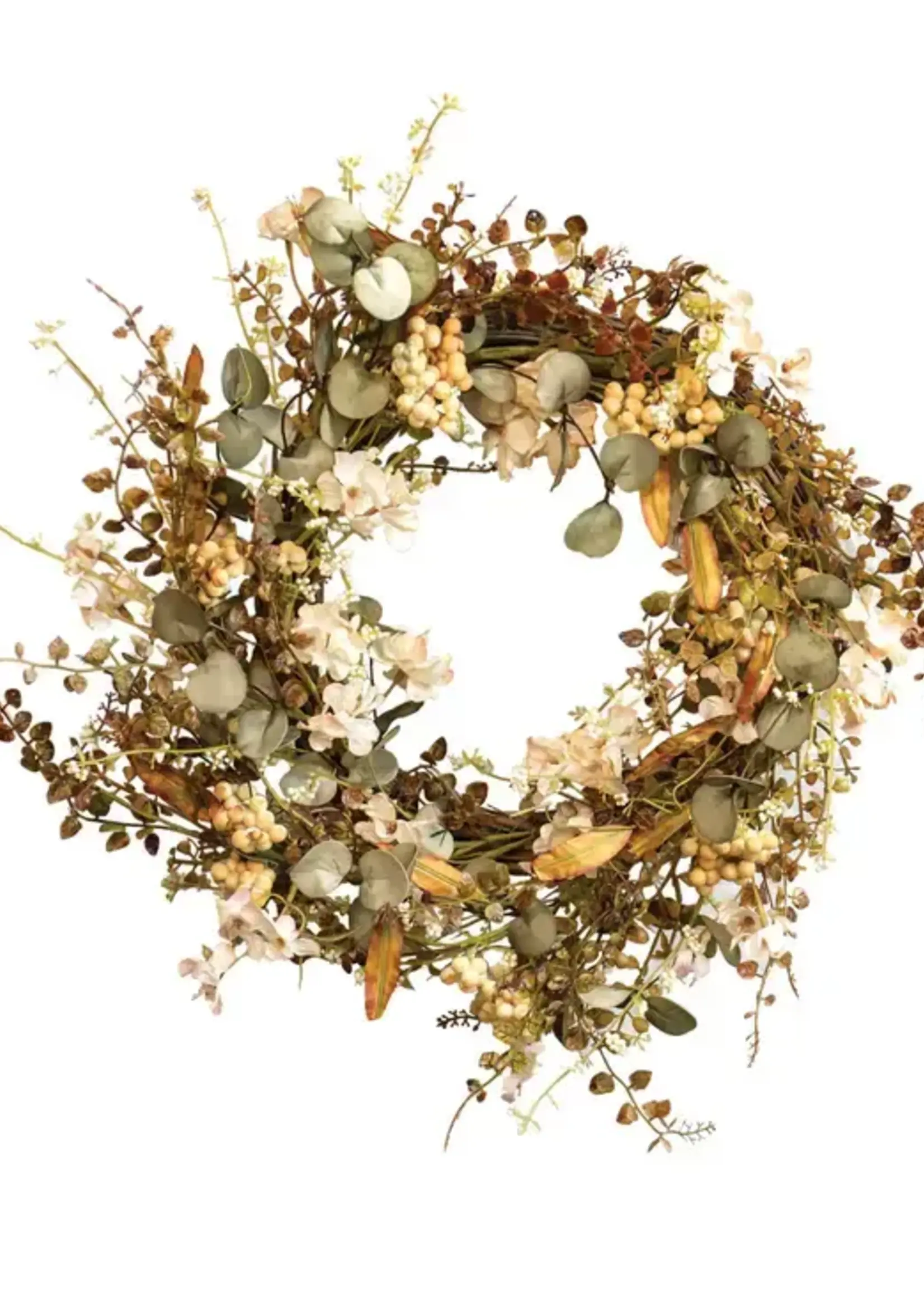 Col House MIXED CREAM FALL WREATH
