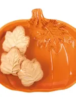 Primatives by Kathy ORANGE PUMPKIN PLATE