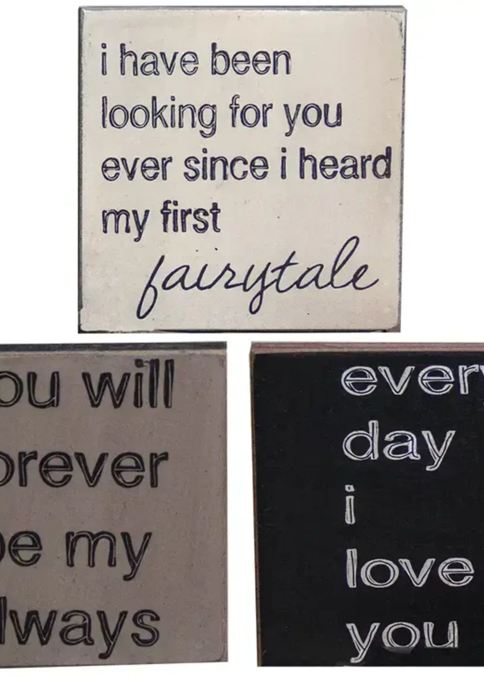 THE HEARTHSIDE COLLECTION 4 x 4  BLOCK SIGN