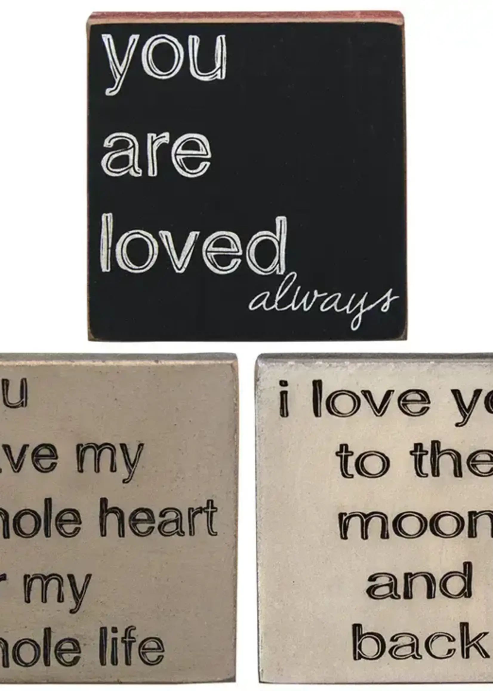 THE HEARTHSIDE COLLECTION 4 x 4  BLOCK SIGN