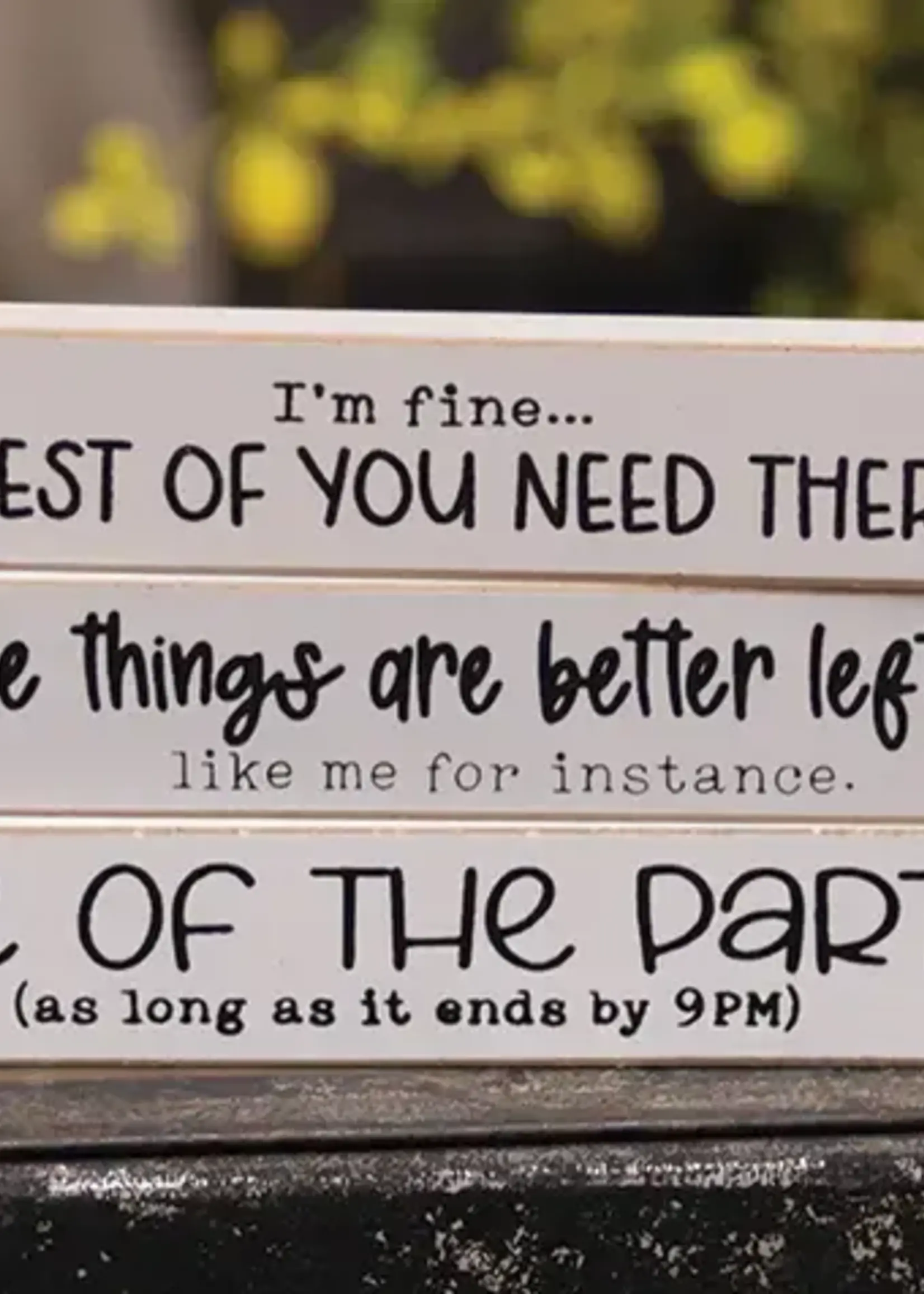 THE HEARTHSIDE COLLECTION MINI STICK SIGN