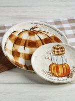 Mud Pie PUMPKIN NESTED PLATTER