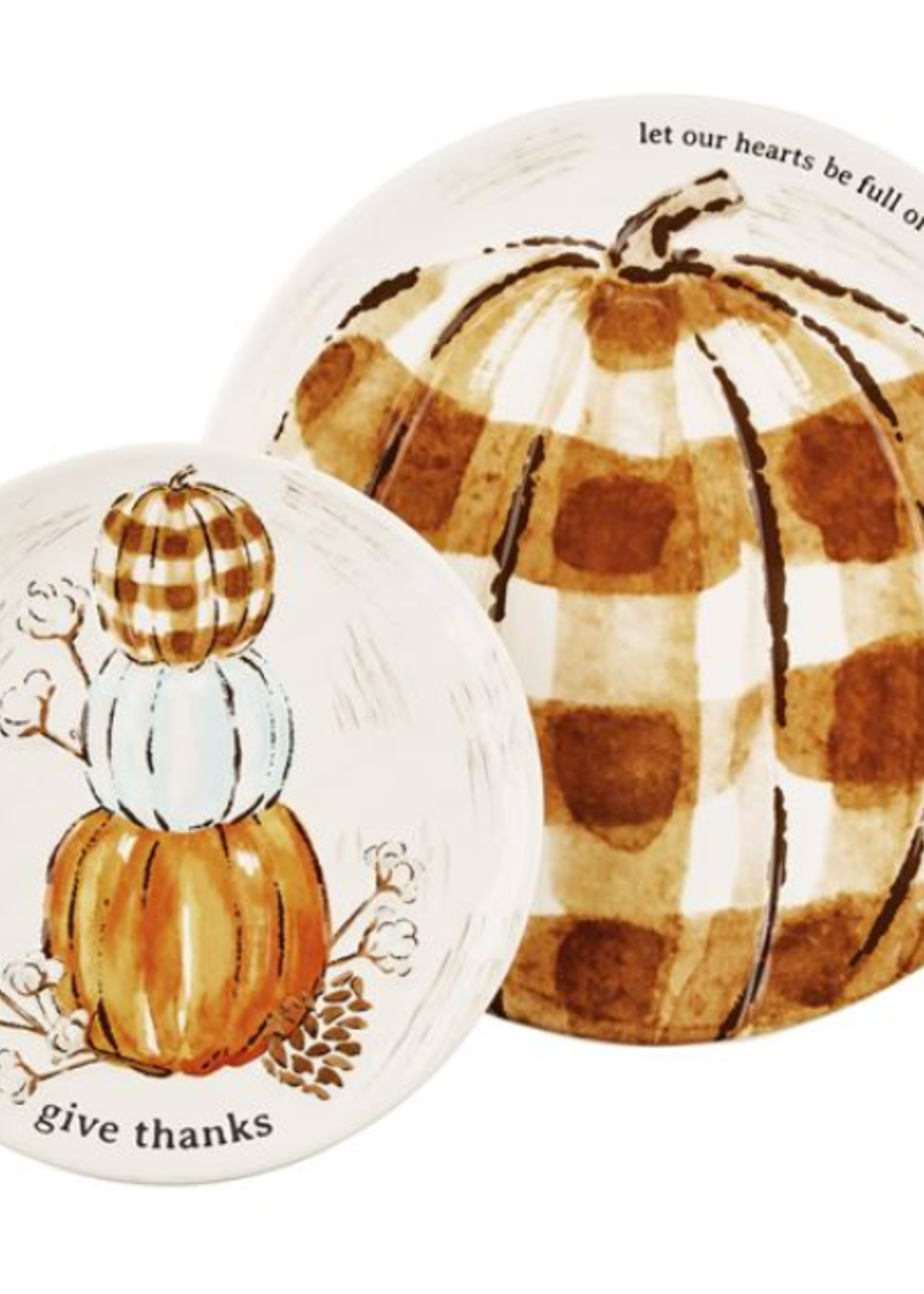 Mud Pie PUMPKIN NESTED PLATTER