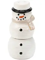 Primatives by Kathy SNOWMAN SALT & PEPPER STACKER