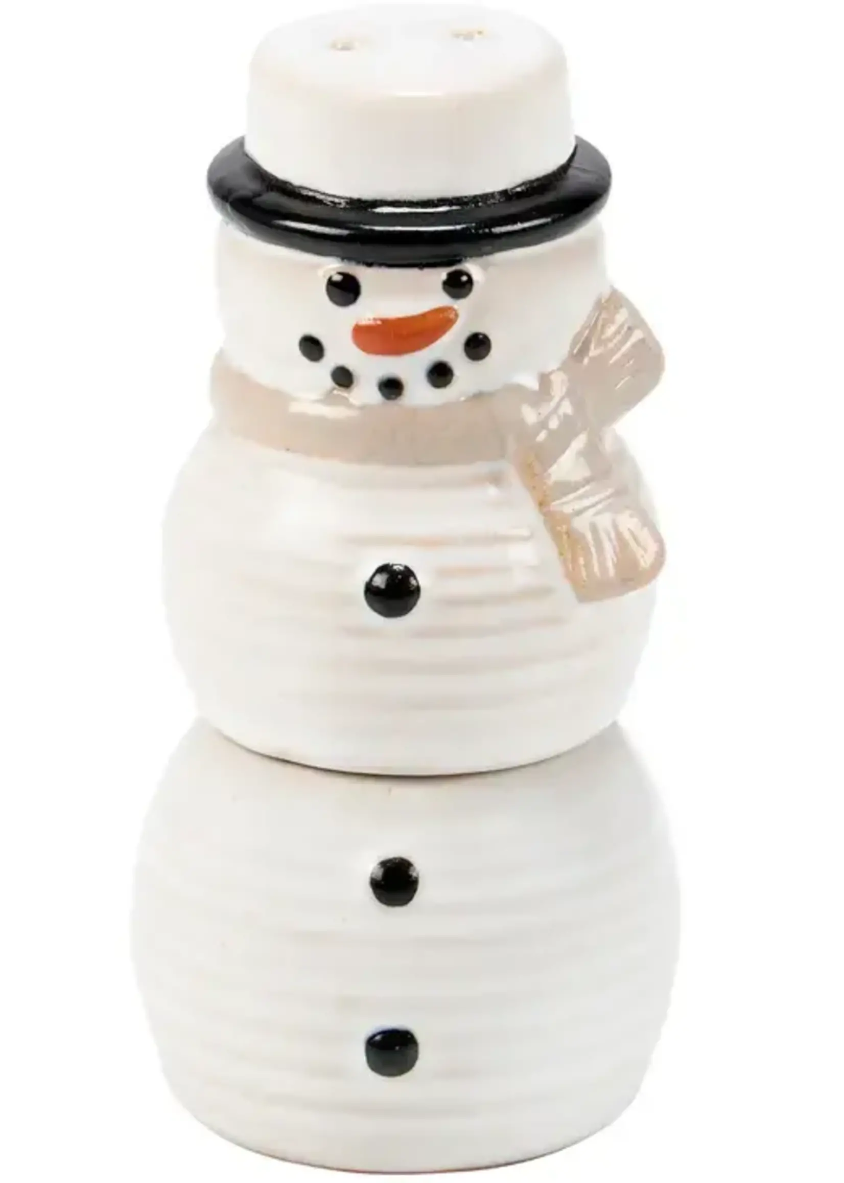 Primatives by Kathy SNOWMAN SALT & PEPPER STACKER