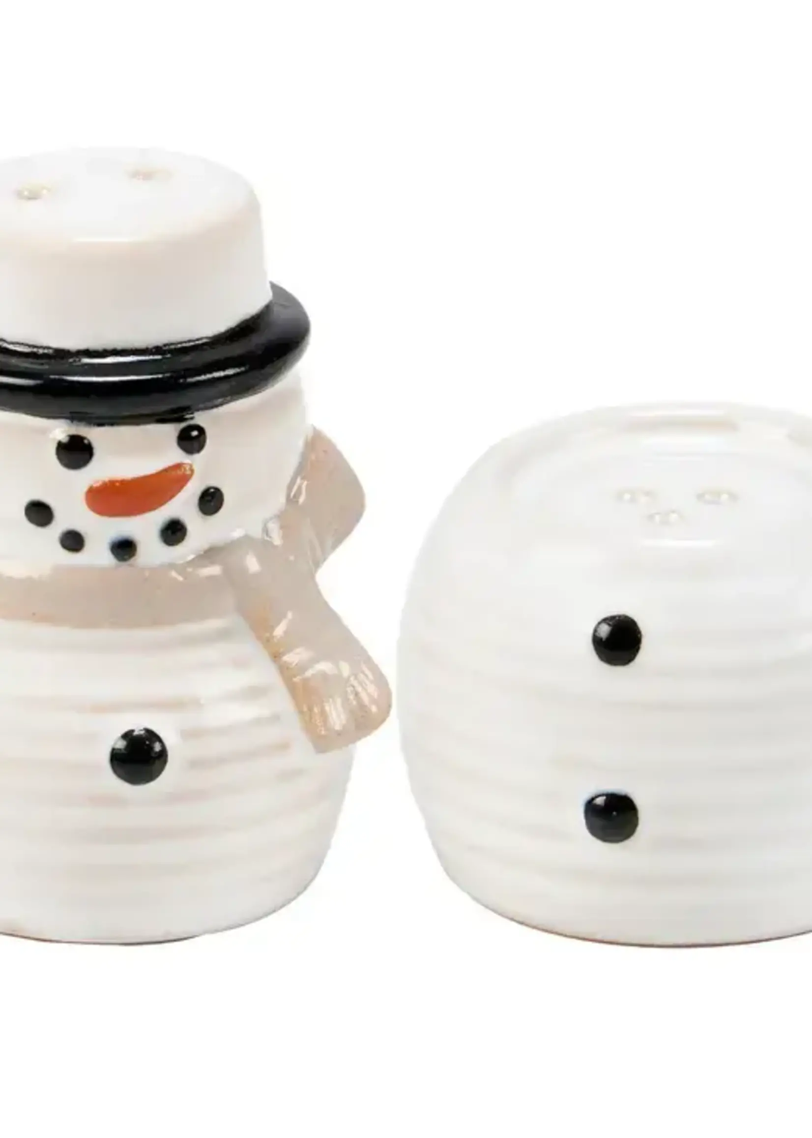 Primatives by Kathy SNOWMAN SALT & PEPPER STACKER