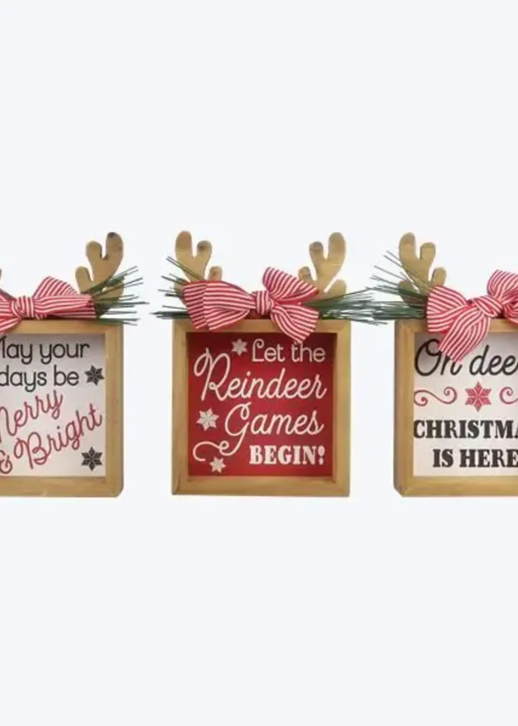 Young's ANTLER CHRISTMAS SIGNS