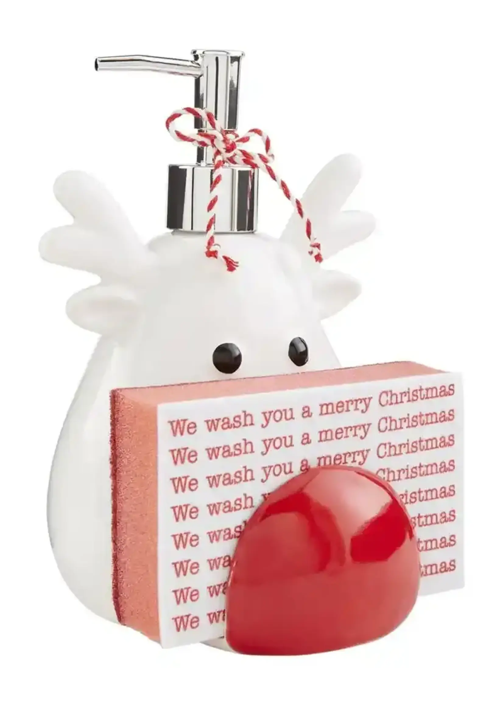 Mud Pie REINDEER SOAP PUMP SET