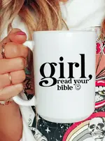 MUG & MINI GIRL READ YOUR BIBLE MUG