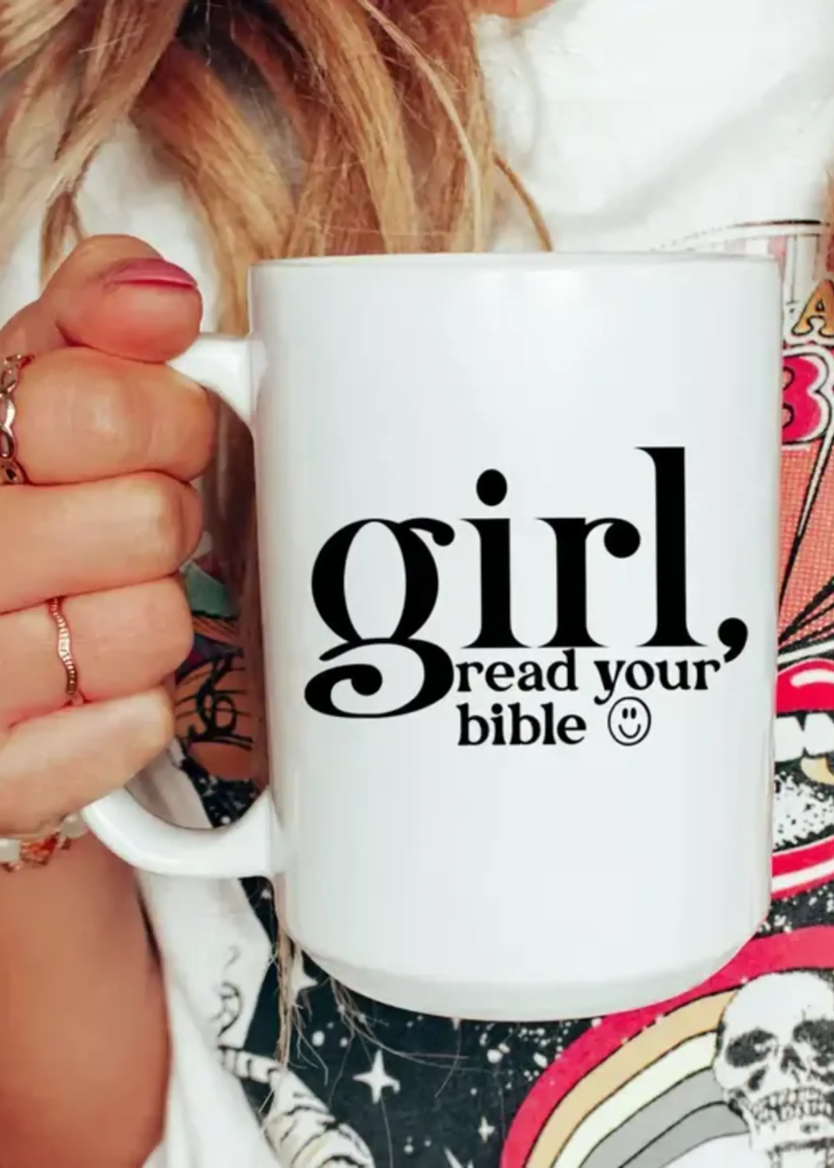 MUG & MINI GIRL READ YOUR BIBLE MUG