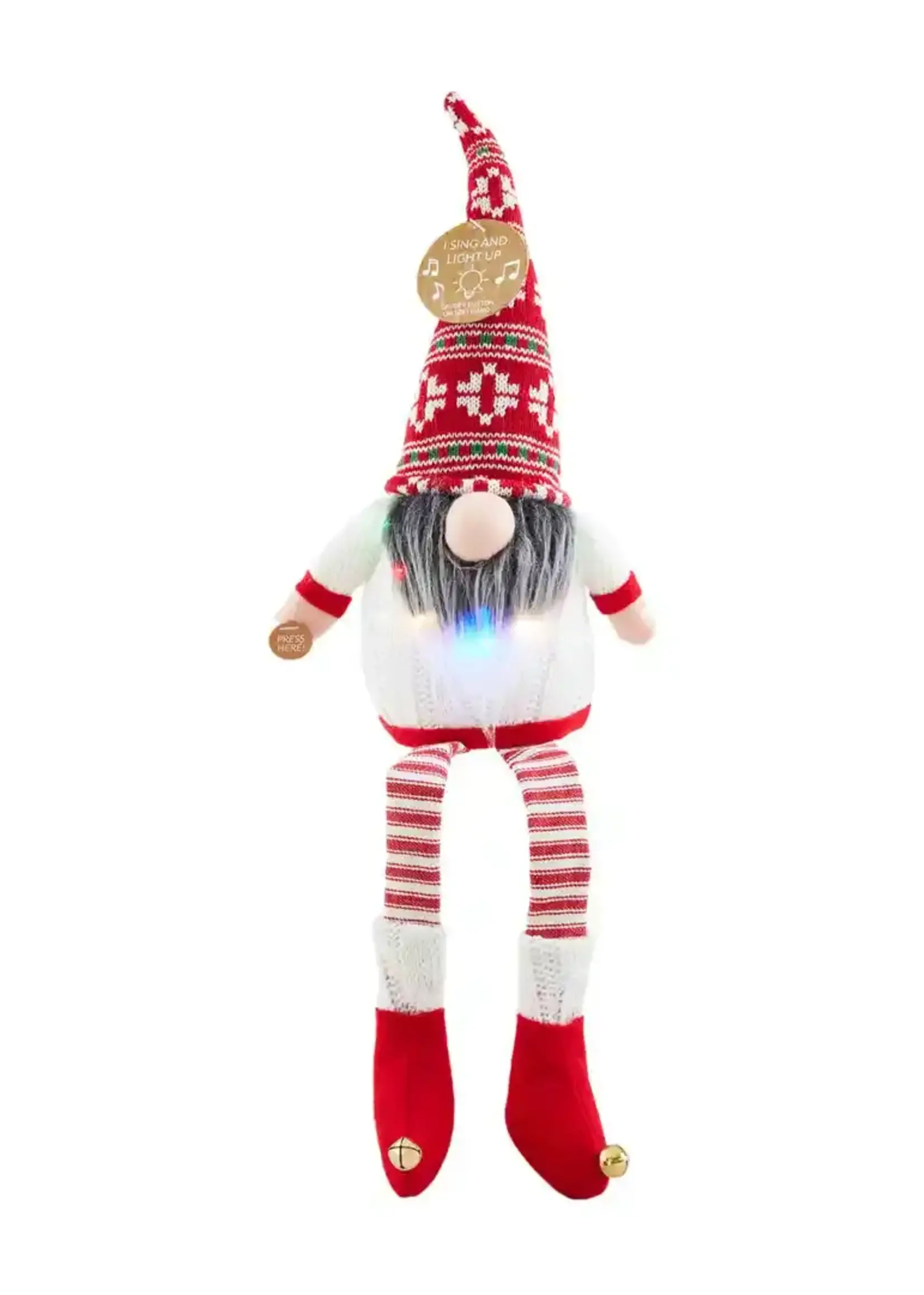 Mud Pie SINGING CHRISTMAS GNOME
