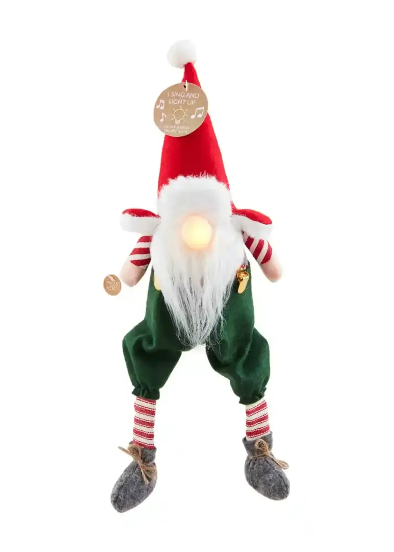 Mud Pie SINGING CHRISTMAS GNOME