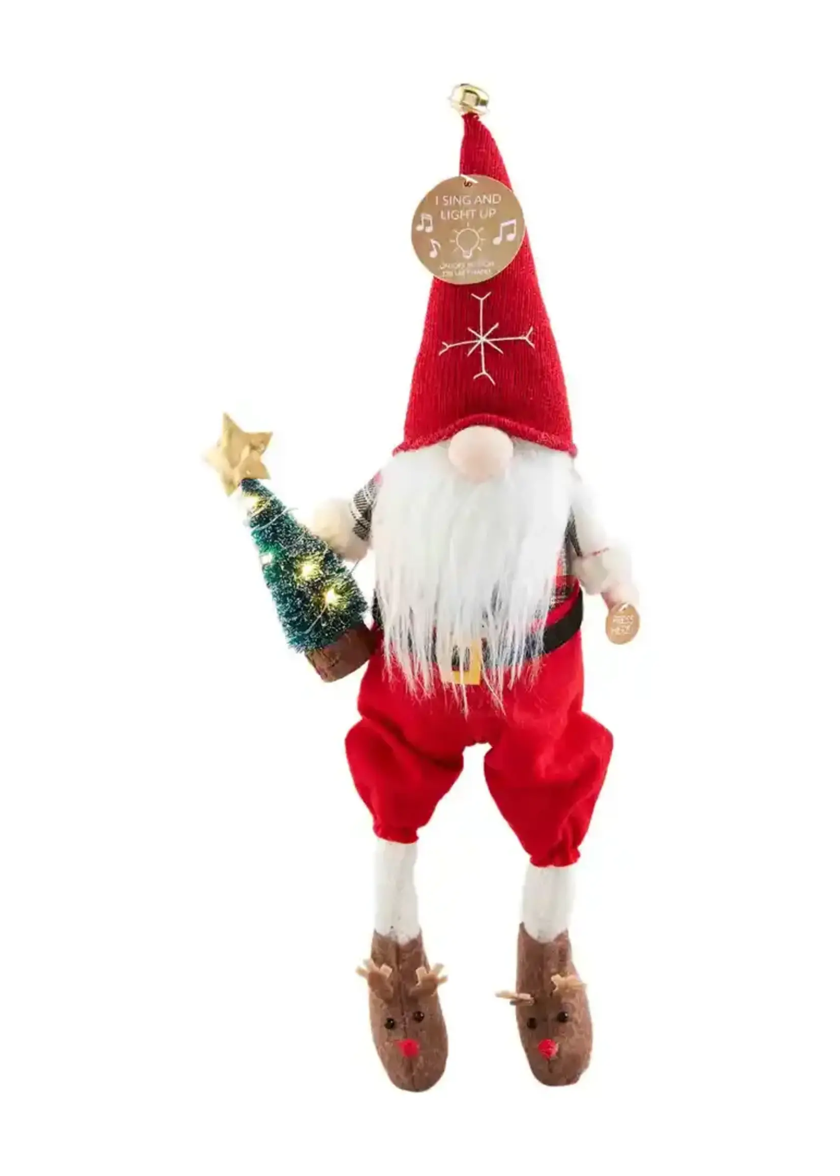 Mud Pie SINGING CHRISTMAS GNOME