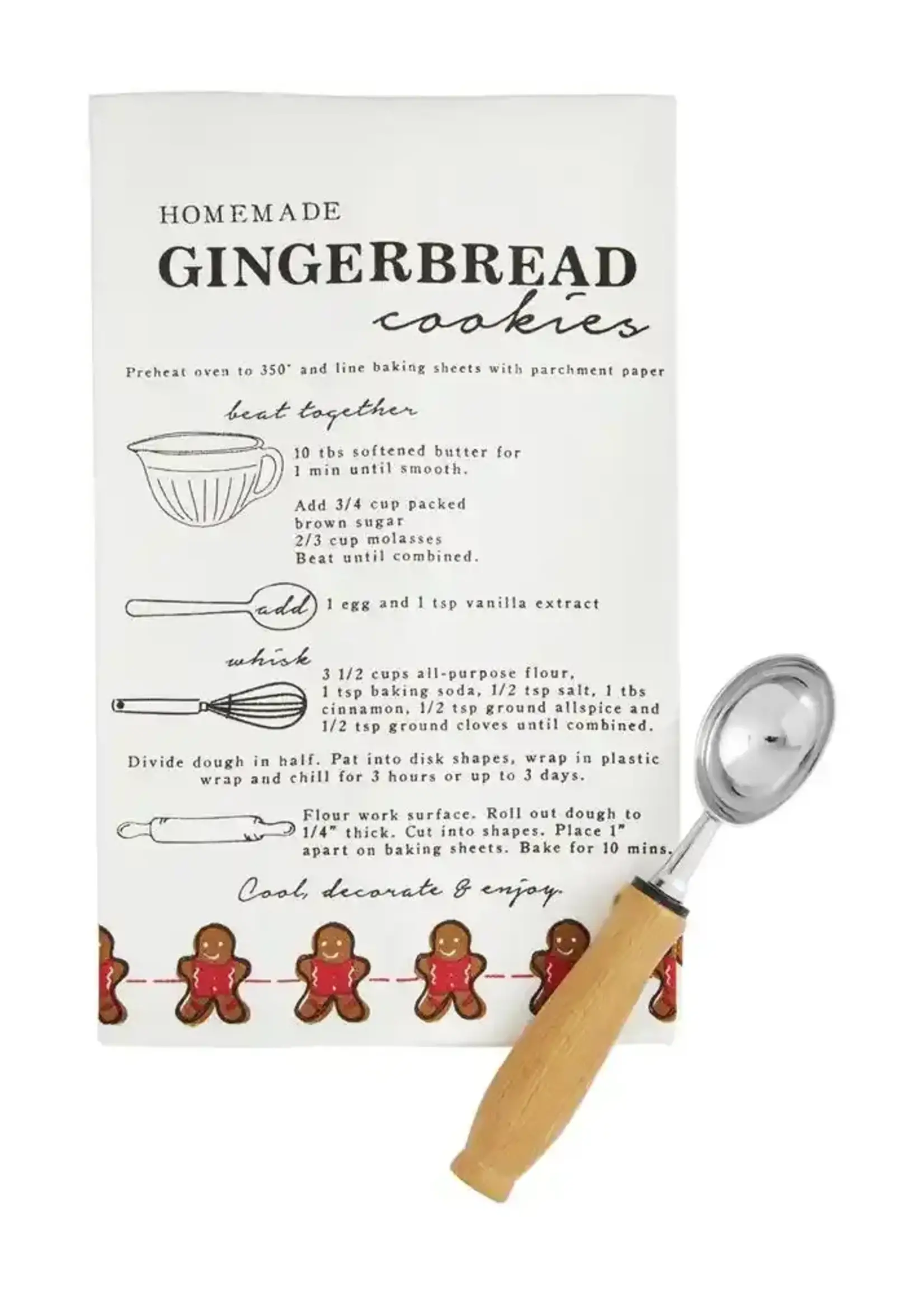 Mud Pie CHRISTMAS RECIPE TOWEL SET