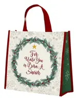 Faithworks UNTO YOU IS BORN A SAVIOUR TOTE BAG