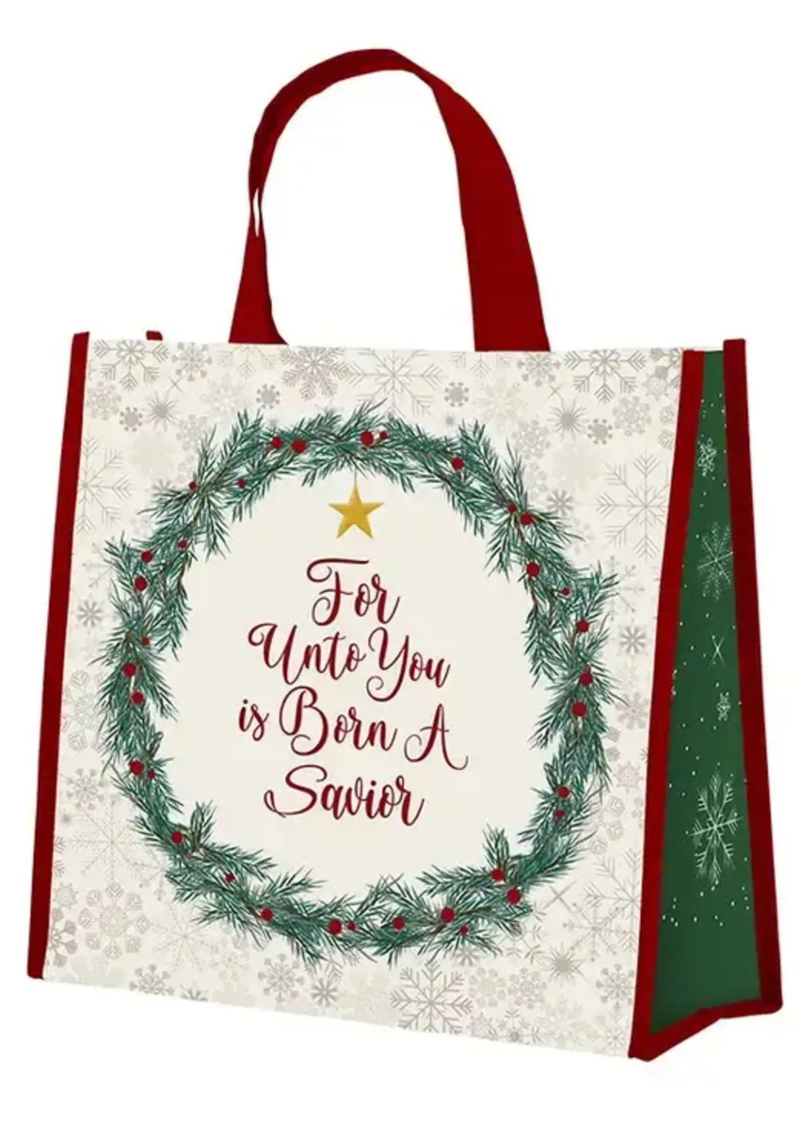 Faithworks UNTO YOU IS BORN A SAVIOUR TOTE BAG