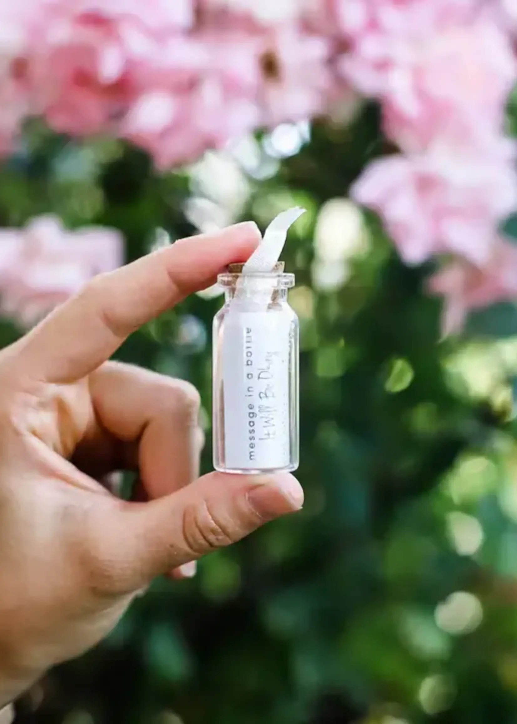 LUCKY FEATHER MESSAGE IN A BOTTLE