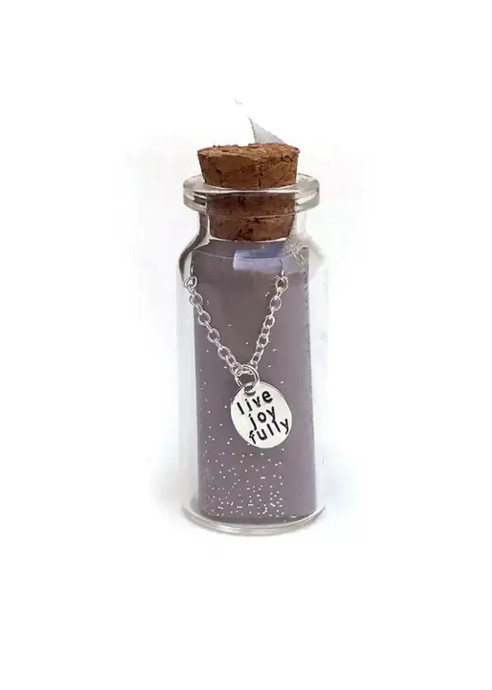 LUCKY FEATHER MESSAGE IN A BOTTLE