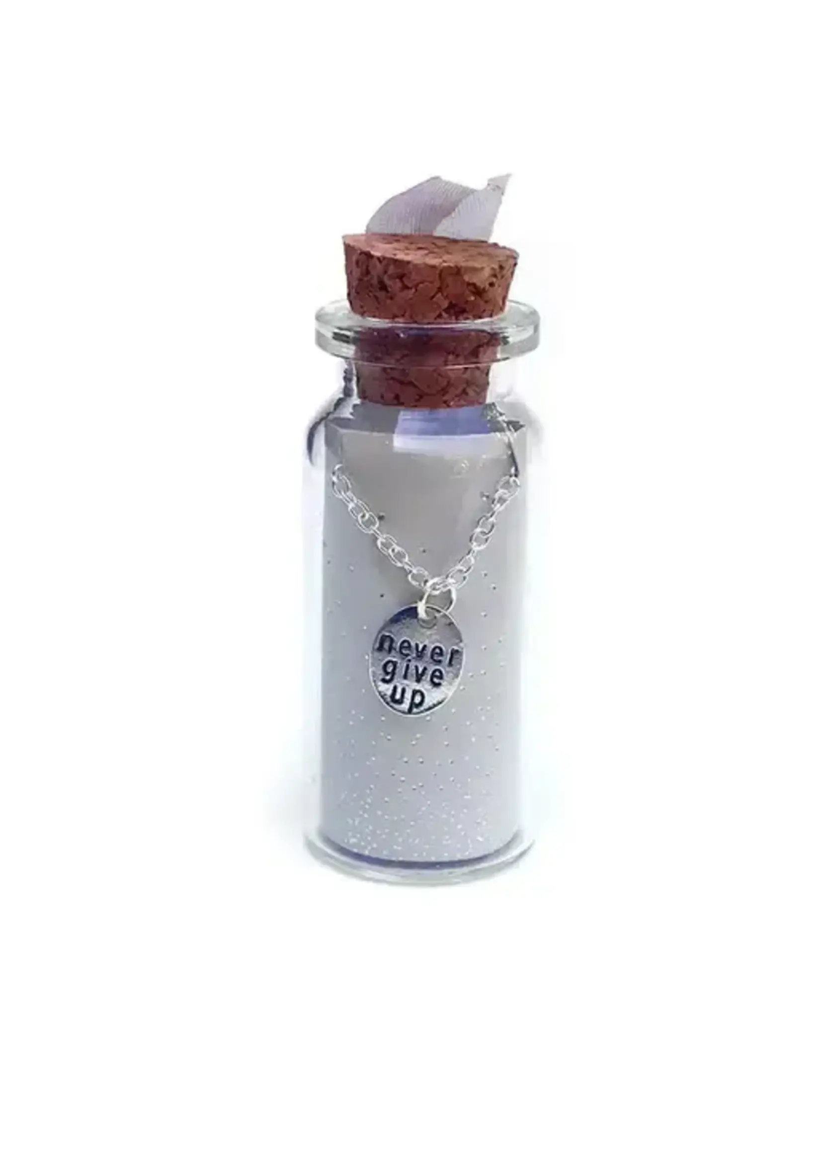 LUCKY FEATHER MESSAGE IN A BOTTLE