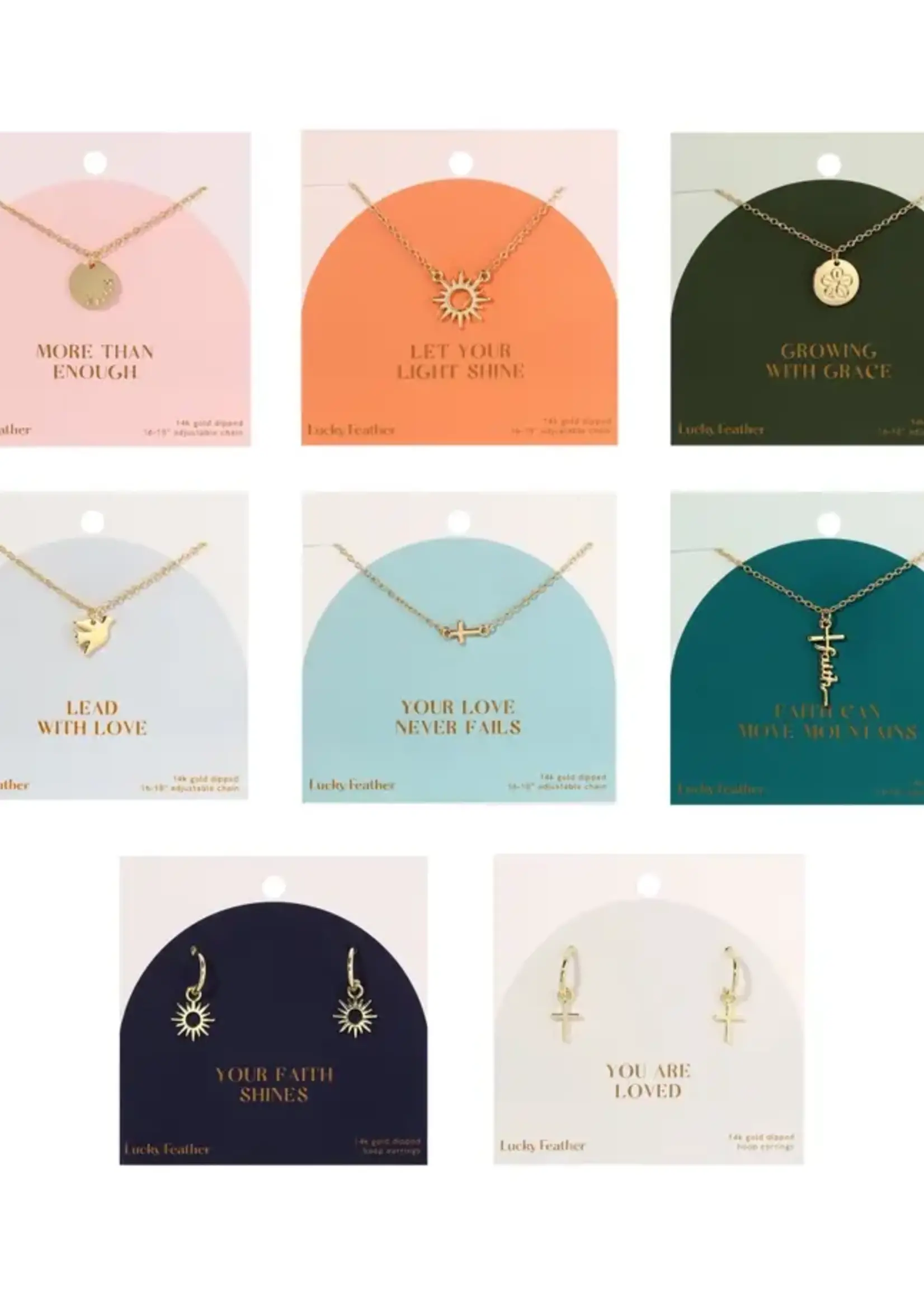 LUCKY FEATHER LUCKY FEATHER FAITH NECKLACE COLLECTION
