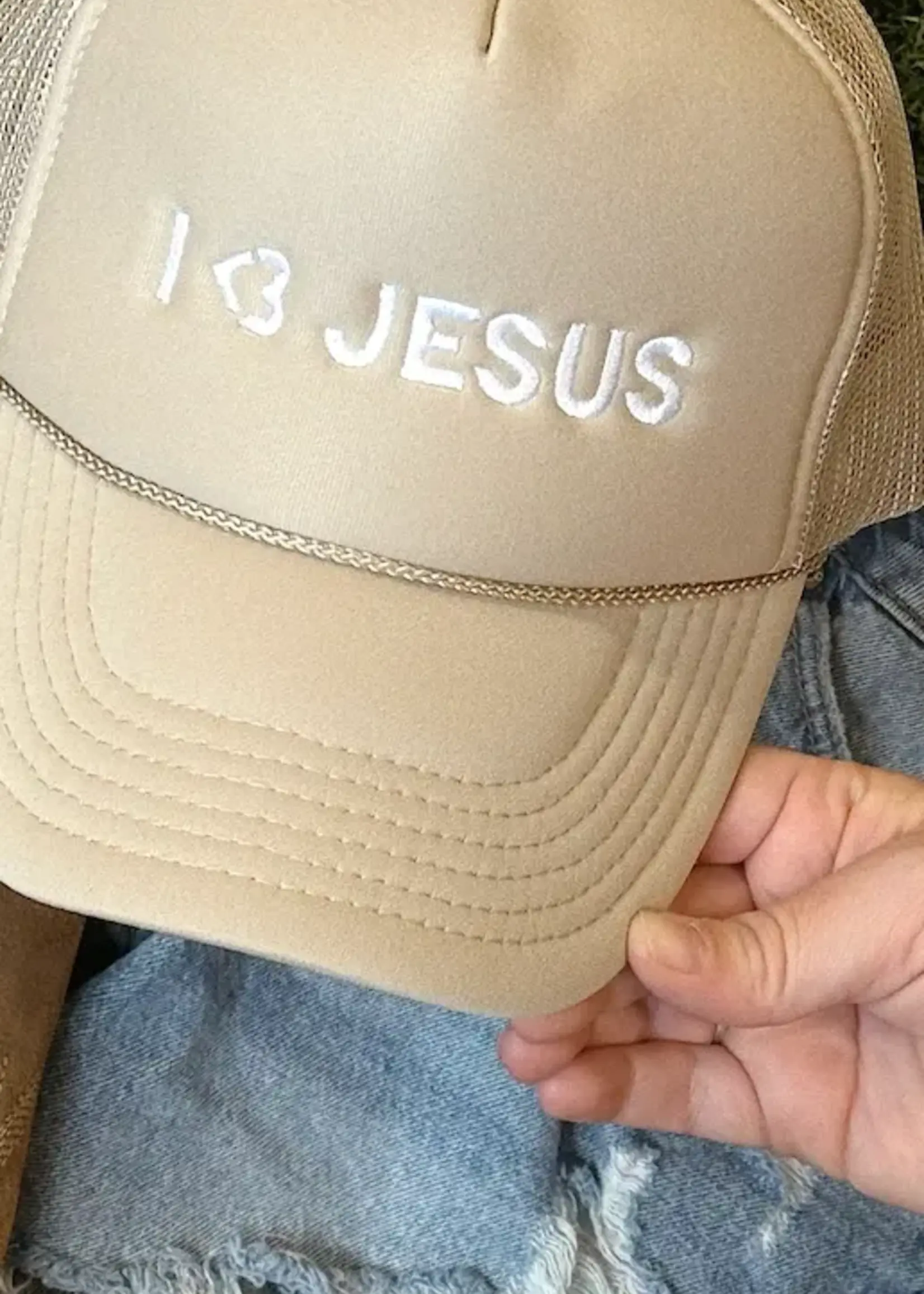 JADELYNN BROOKE I LOVE JESUS TRUCKER HAT