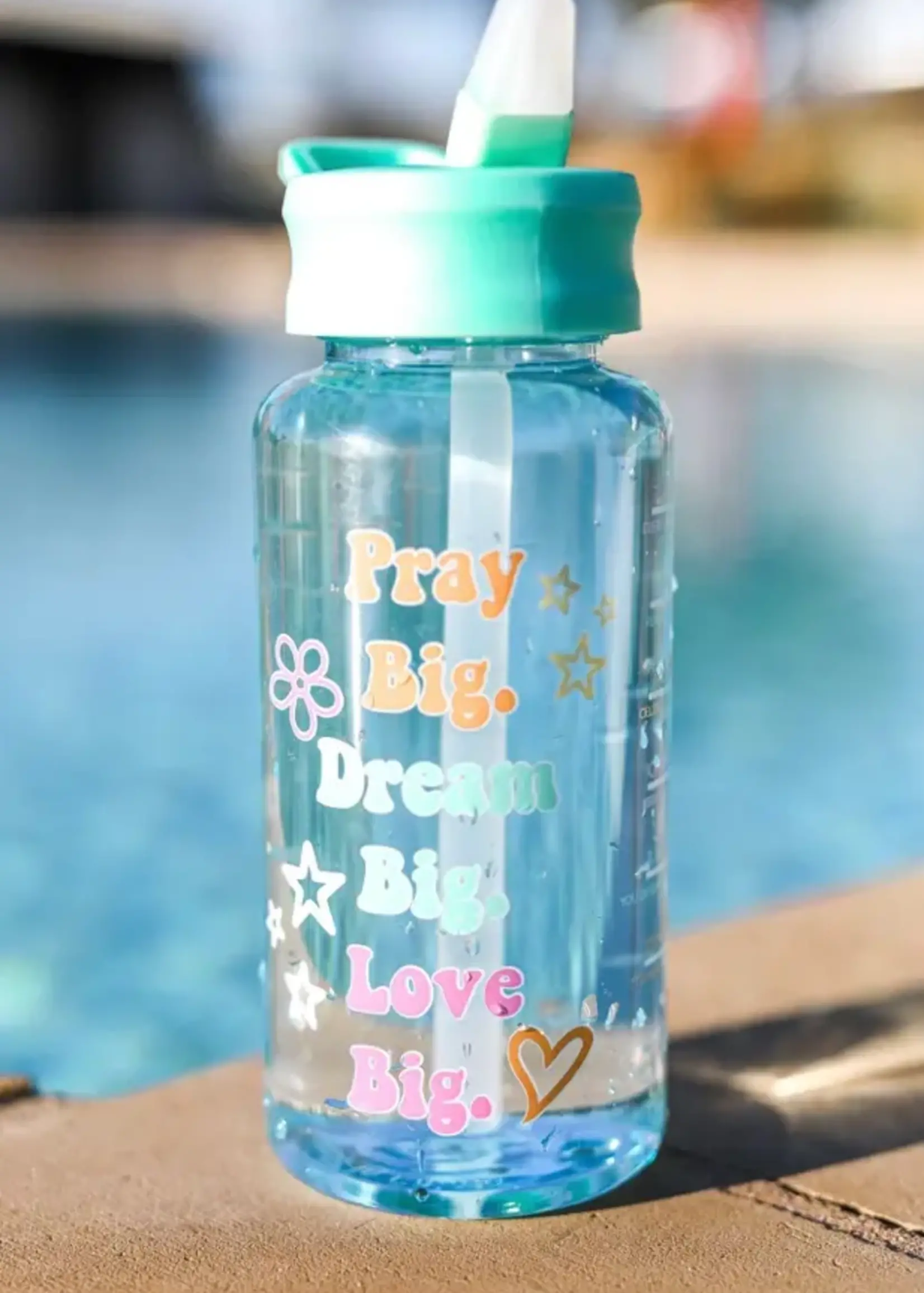 JADELYNN BROOKE PRAY BIG DREAM BIG LOVE BIG WATER BOTTLE