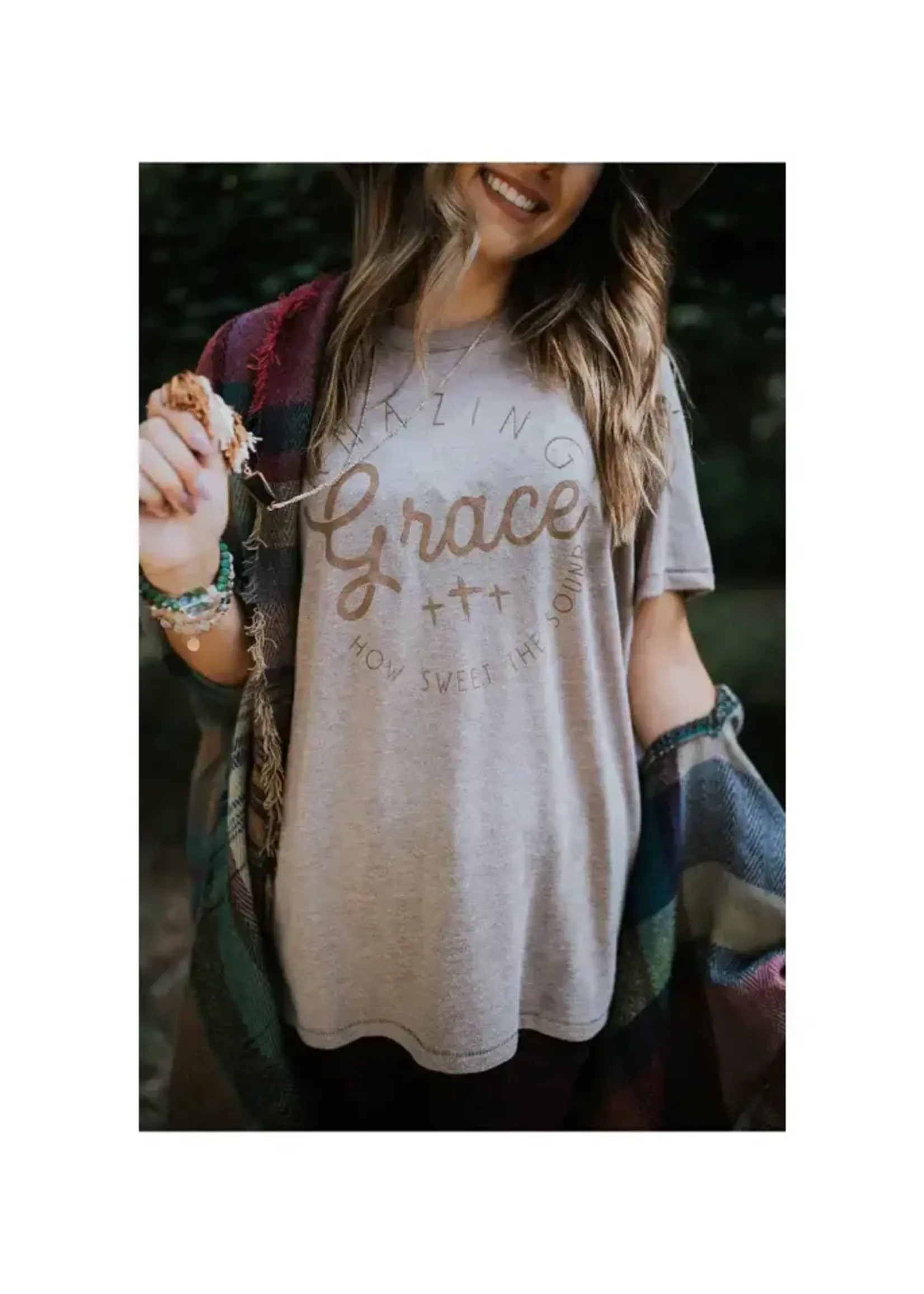 SOUTHERN BLISS CO AMAZING GRACE TAN TEE