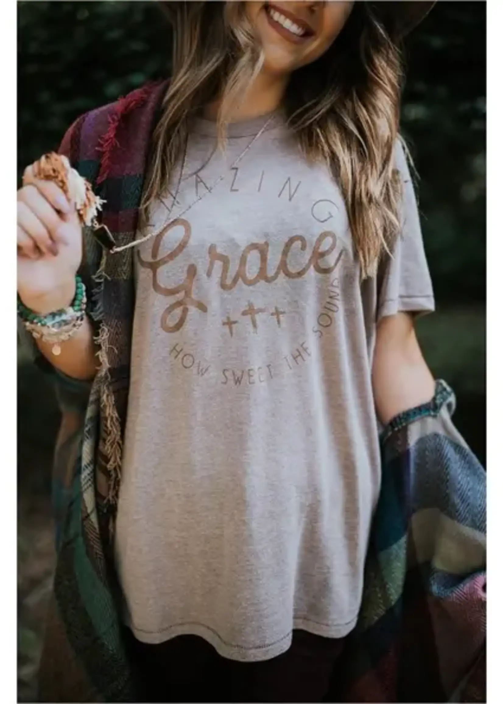 SOUTHERN BLISS CO AMAZING GRACE TAN TEE