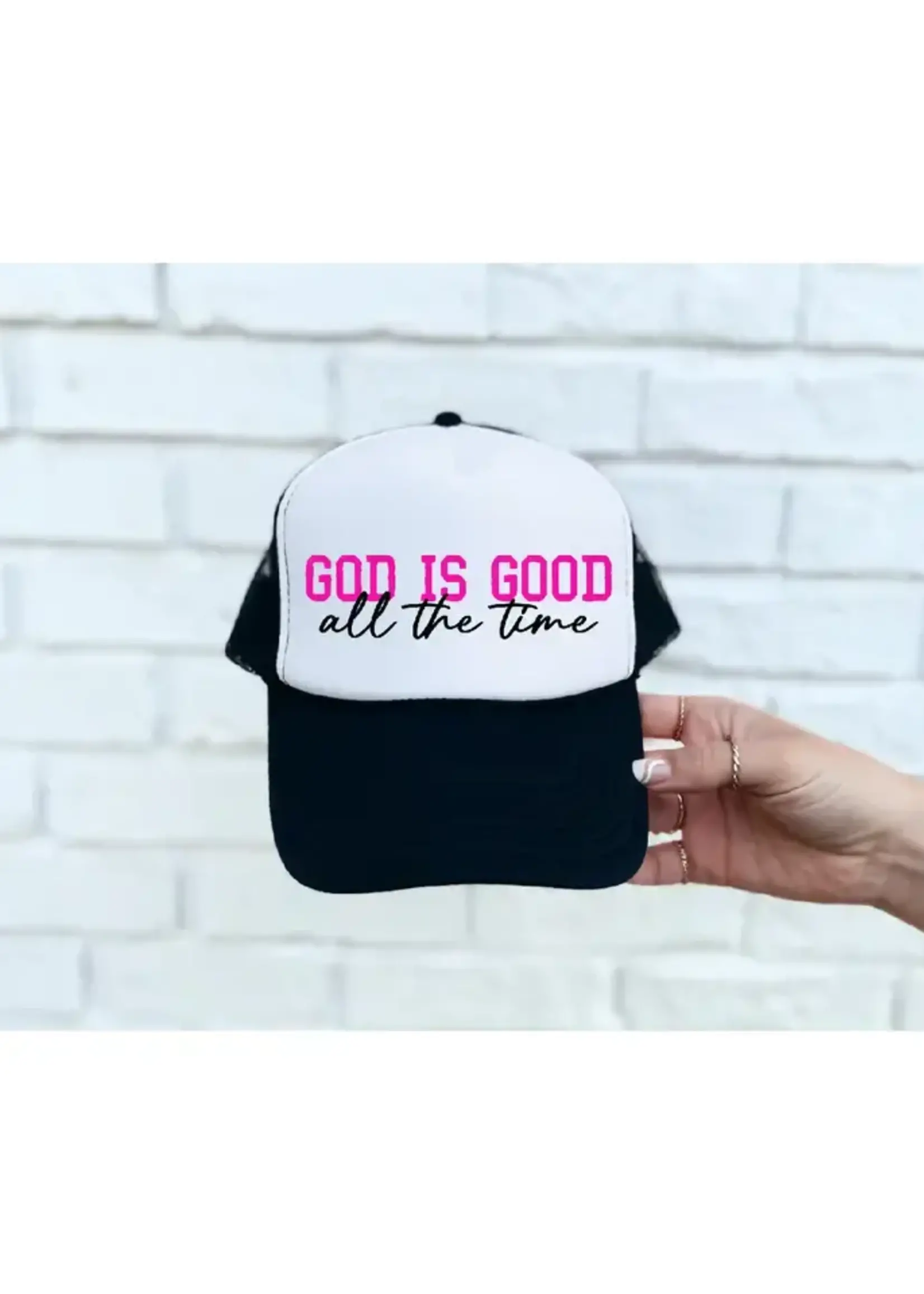 SOUTHERN ATTITUDE DESIGNS GOD IS GOOD TRUCKER HAT