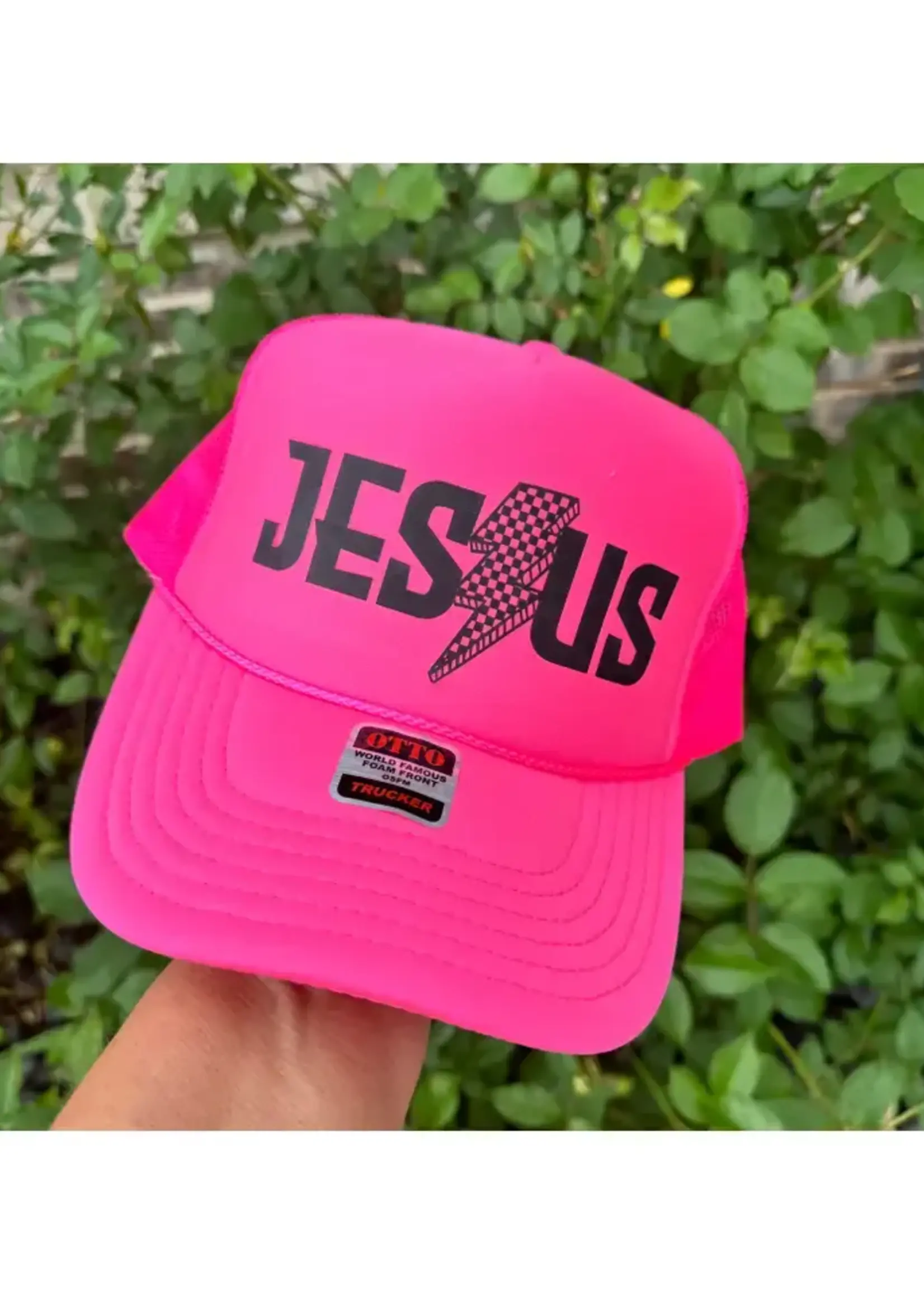 SOUTHERN ATTITUDE DESIGNS JESUS BOLT TRUCKER HAT