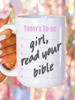 MUG & MINI TO DO LIST GIRL READ YOUR BIBLE MUG