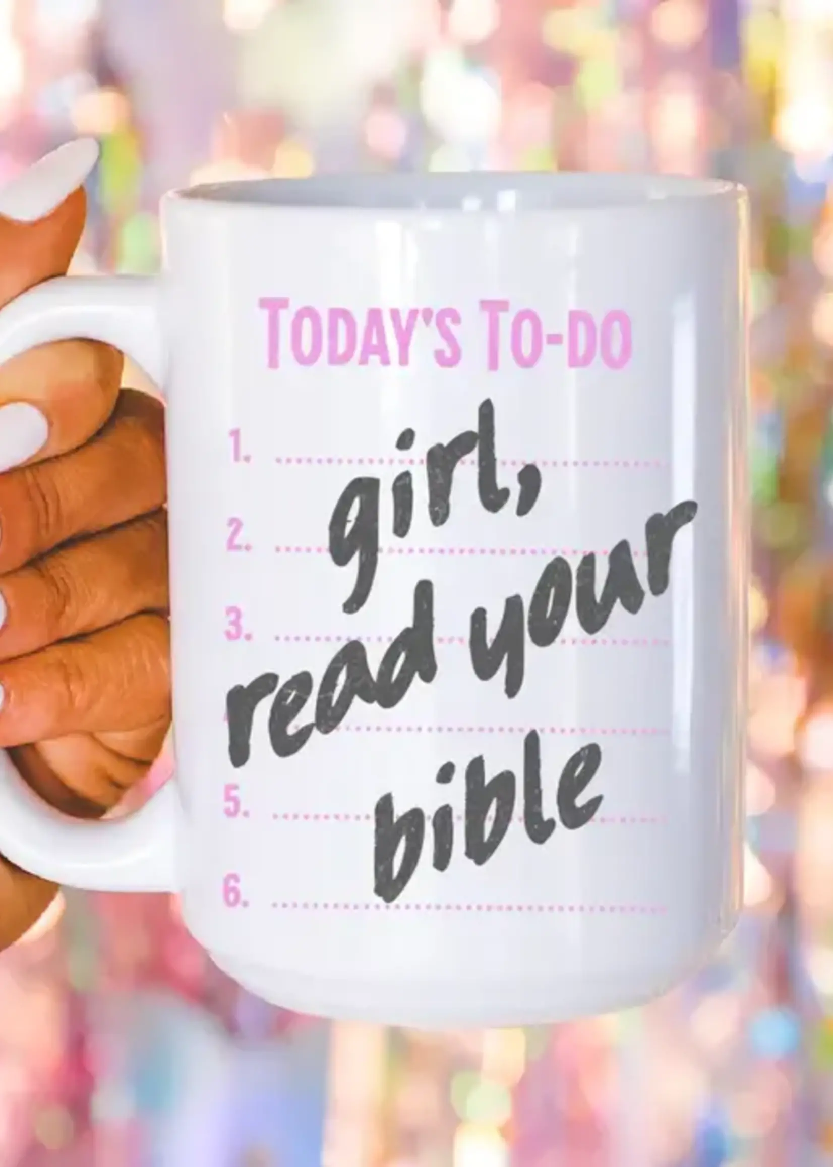 MUG & MINI TO DO LIST GIRL READ YOUR BIBLE MUG