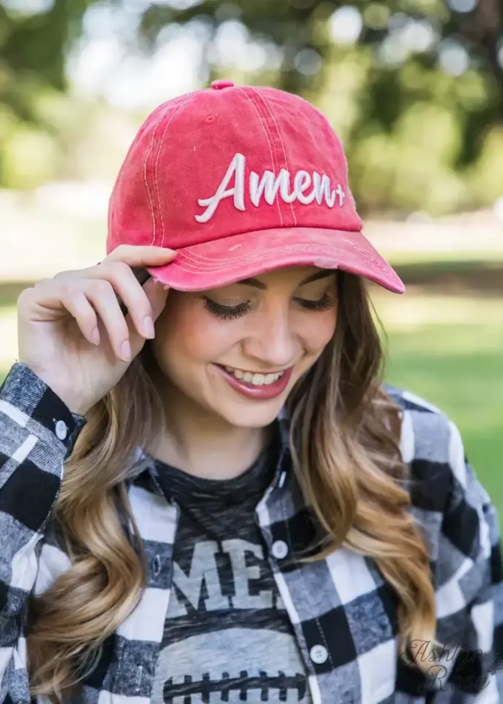 SOUTHERN GRACE AMEN EMBROIDERED BALL CAP