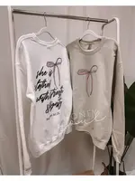 HONEY SOUL LLC SHE IS CLOTHED BOW  SWEATSHIRT