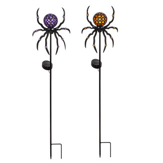 Solar Spider Garden Stake