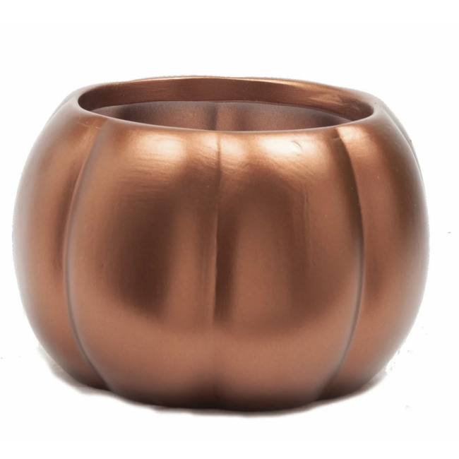 6" Copper Pumpkin Dolomite Pot