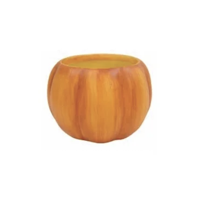 6" Orange Pumpkin Dolomite Pot