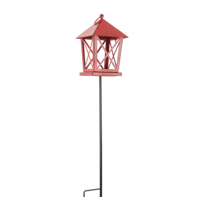 Accent Red Lantern Stake