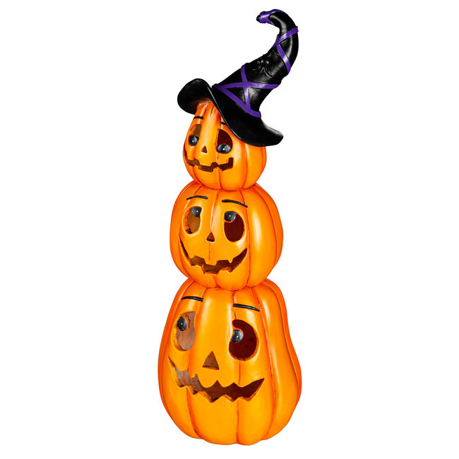 Tiered Jack O' Lantern Pumpkins LED