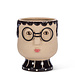Face w/ Glasses Planter 5.5"