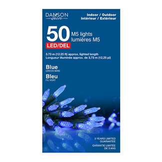 Outdoor M5 LED Lights Blue - 12ft