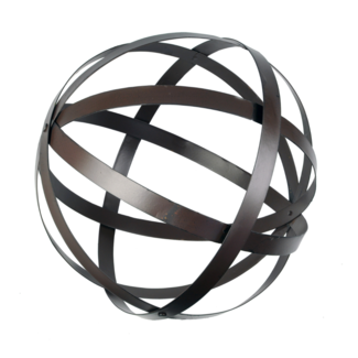 14" Metal Foldable Garden Sphere Orb