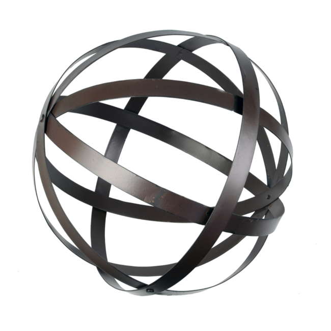 14" Metal Foldable Garden Sphere Orb