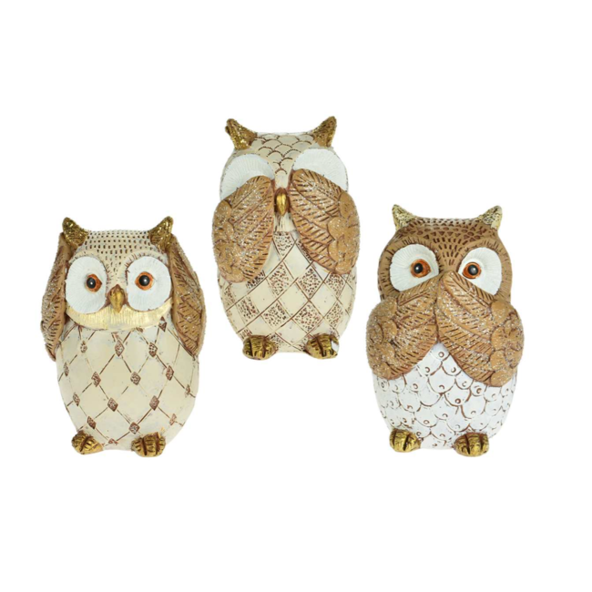 3.5" Owls (Hear/See/Speak)