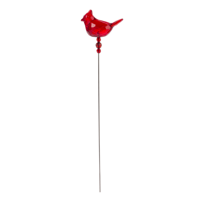 12" Cardinal Floral Stake