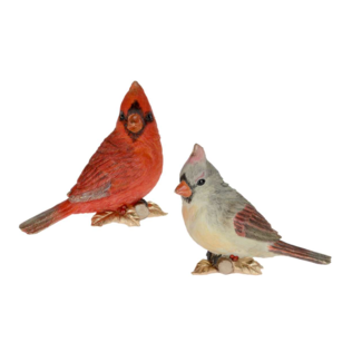 5" Cardinal on Gold Branch