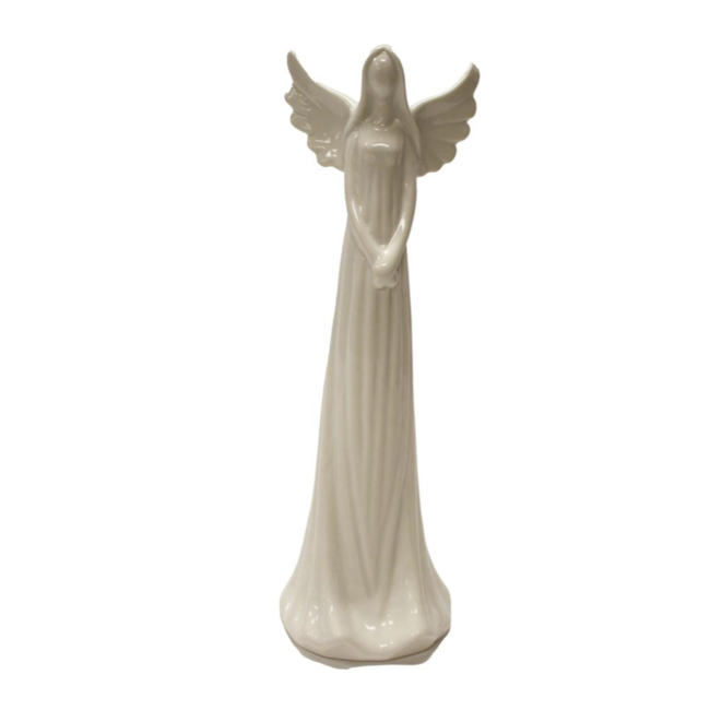 White Porcelain Angel Figurine
