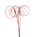 Jumbo Cane Circles (3stem) Red Glitter