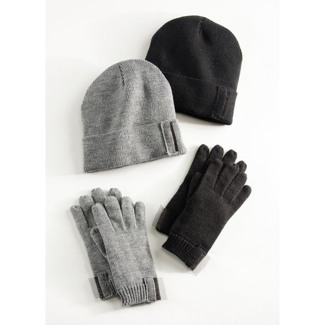 Knitted Hat & Gloves Set
